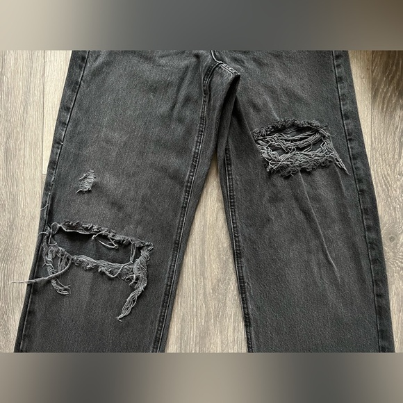 Garage Street Wide Leg Jean - Black Destructed size 00 - Picture 6 of 13